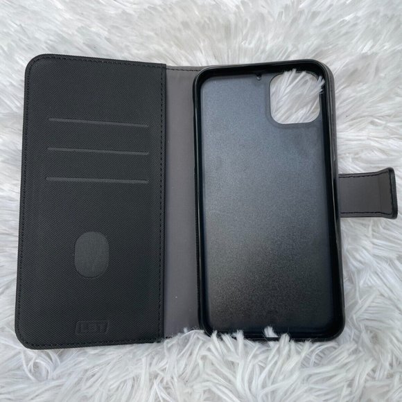 Switch iPhone 11 Pro Max Case Wallet Case Black Book Case LBT Car Vent Holder - Picture 9 of 12